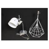 IKEA Svivel Adjustable Desk Lamp and Modern Geometric Table Lamp