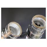 Pair of O.K. Lighting Purple Glass Table Lamp Bases