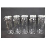 Collection of Glass Storage Jars - IKEA Tall Jars, Ball Mason Jars, Square Glass Jar