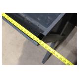 Large Raised Metal and Wood Planter Box on Stand