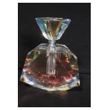 Set of 2 Glass Storage Jars, Crystal Perfume Bottle, and Ornate Picture Frame