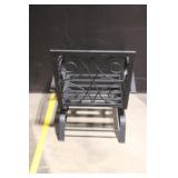 Metal Patio Chair Frame with Decorative Scroll Back