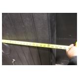 Black Plastic Storage Cabinet with Shelves and Lock, 36x22x72 Inches