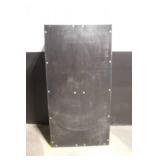Black Plastic Storage Cabinet with Shelves and Lock, 36x22x72 Inches
