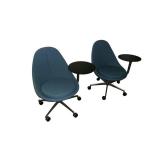 Swivel Base Chair with Movable Tablet Arm