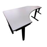 Power Sit Stand Desk with Memory Settings measures 70" wide / 46" deep / Adjusts between 24.5" to 50" tall