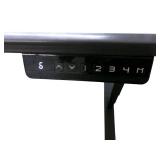 Power Sit Stand Desk with Memory Settings measures 70" wide / 46" deep / Adjusts between 24.5" to 50" tall