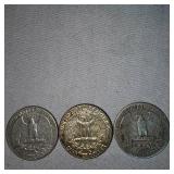 Washington Silver,25c,(3)