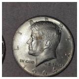 1964 Kennedy Halfs, Silver, 50c
