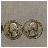 Washington Silver,25c,(3)