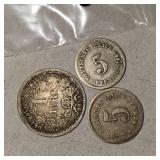 Lot of 3 Silver Pfennings