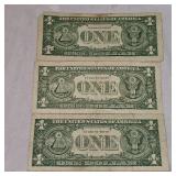 (3)1957 Series $1 Silver Certificate