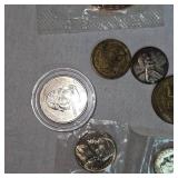 Misc Coin Lot w/1oz Copper Round