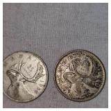 (3) Canadian Silver 25c
