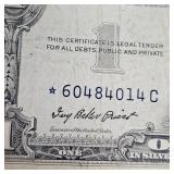 Lot of 2-Series 1957 Star Note $1 Silver Certificates