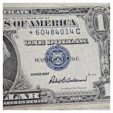 Lot of 2-Series 1957 Star Note $1 Silver Certificates