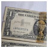 Lot of 2-Series 1957 Star Note $1 Silver Certificates