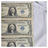 Lot of 2-Series 1957 Star Note $1 Silver Certificates