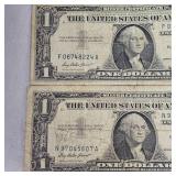 (3) Lot of $1 Series 1957 Silver Certificates