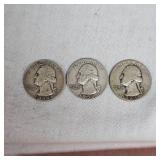 Washington Silver,25c,(3)