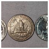 Washington Silver,25c,(3)