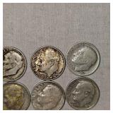 Roosevelt Silver, 10c,(10)