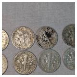 Roosevelt Silver, 10c,(10)