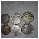Lot of 10 Roosevelt Silver (10)
