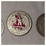Lot of 3 Washington Silver,25c