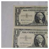 (3) 1957 Silver Certificates