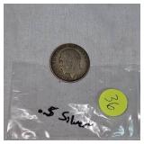 1921 Silver Florin Half, 50c