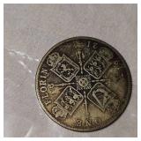 1921 Silver Florin Half, 50c