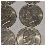 Lot of Assorted Ike "Silver" Dollars, Early 70