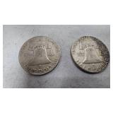1959,1964 Franklin Halfs, 50c