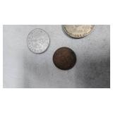 WWII German Coins with Nazi Markings