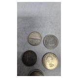 Canadian Silver Dimes, 10c (5)