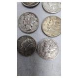 (10) Lot of Mercury Silver Dimes