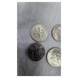 (4) AU Roosevelt Dimes, 10c