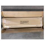 HARDWOOD REFLECTIONS Solid Wood Butcher Block Shelf 48in. W X 12in. D X 1.5in. H in Unfinished Acacia  Customer Returns See Pictures