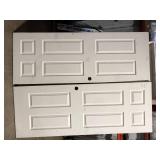 Lot of JELD-WEN 30 in. x 80 in. 6 Panel Colonist Primed Textured Molded Composite Interior Door Slab     Customer Returns See  Pictures