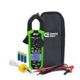 Commercial Electric 400 Amp AC True RMS Digital Clamp Meter with Temperature  Customer Returns See  Pictures