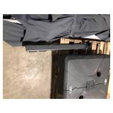 PURPLE LEAF 9 ft. Square High-Quality Aluminum Cantilever Outdoor Patio Umbrella with Stand, Gray Customer Returns See Pictures