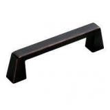 Lot of Amerock Blackrock 3-3/4 in. (96mm) Modern Black Bronze Arch Cabinet Pull  Customer  Returns See Pictures