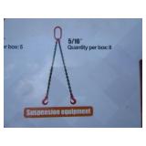 Wolverine Box of Rigging/Binding Chain/Suspension Equipment (see full lot description)