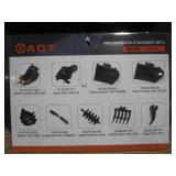 AGT 9pc Excavator Attachment Set