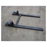 Wolverine 48" Clamp On Pallet Forks w/Stabilizer Arm