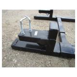 Wolverine 48" Clamp On Pallet Forks w/Stabilizer Arm