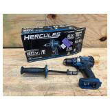 1/2 in. Cordless Compact Hammer Drill Driver Brushless 20 Volts Battery Powered Tool Only TUV Certified Hercules