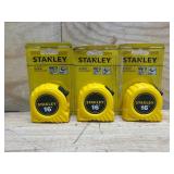 Stanley 16 ft. L X 0.75 in. W Tape Measure (lot of 3)