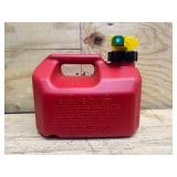 No-Spill Plastic Gas Can 1.25 gal